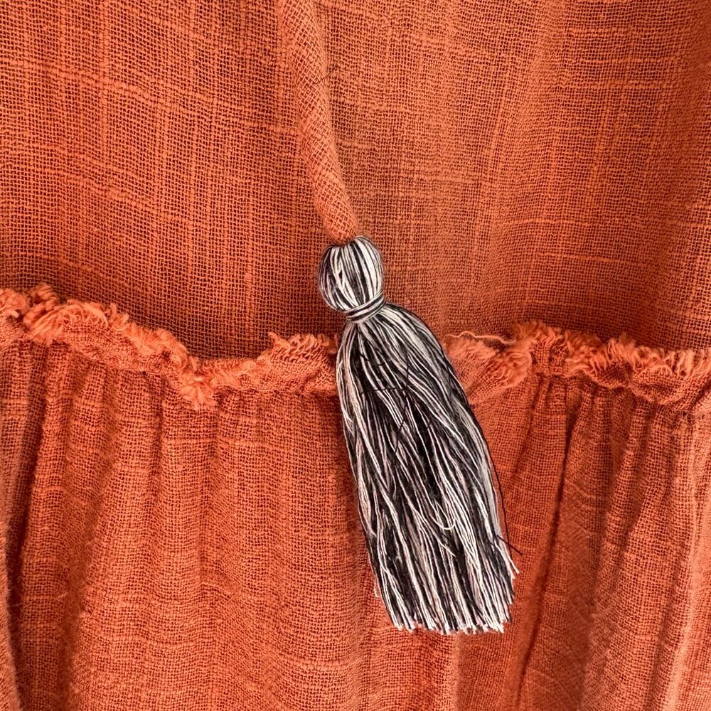 Free People Boho Embroidered Peasant Top | Size S - Picture 4 of 9